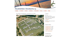 Desktop Screenshot of haukilahdenvenekerho.fi